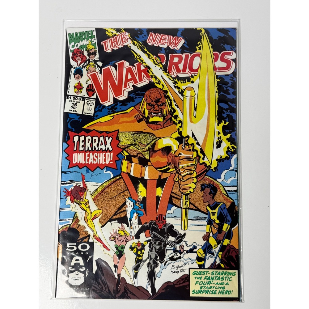 The New Warriors 16 Marvel Comics 1991 Terrax Unleashed Fantastic Four